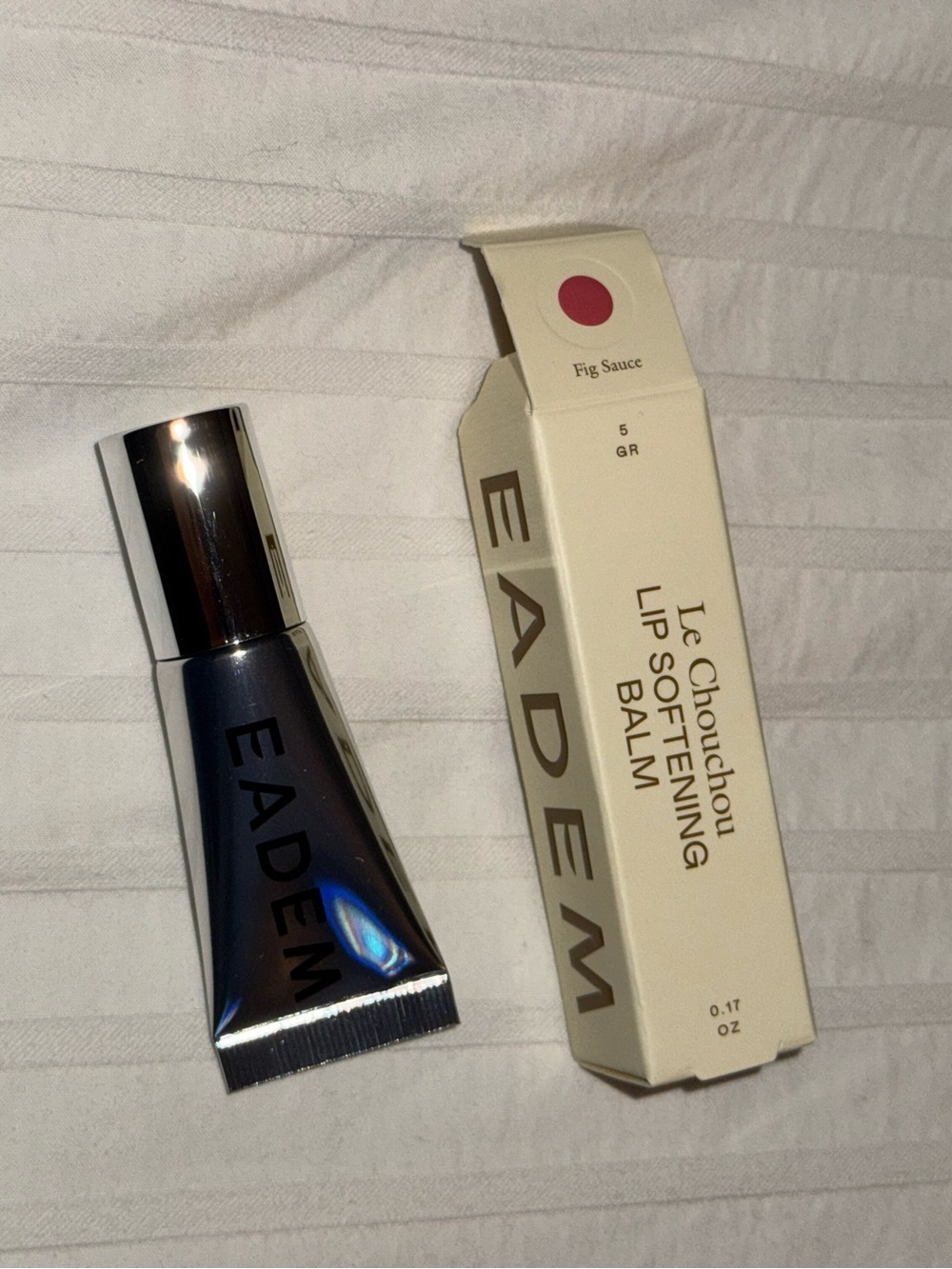 NEW MINI Eadem Le Chouchou Exfoliating + Softening Peptide Lip Balm in Fig Sauce